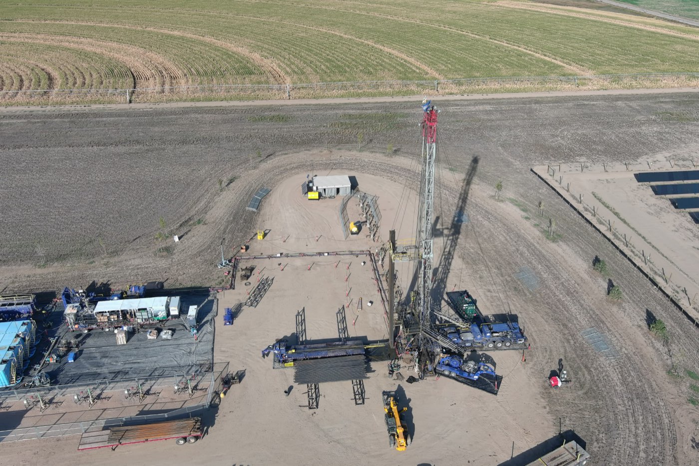 Drilling rig on location